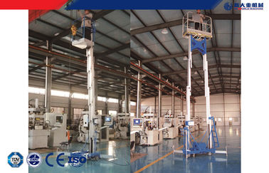 Self-propelled aerial work platform , Mobile elevating work platform safety single / double mast