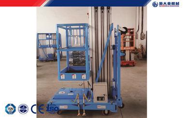 Self-propelled aerial work platform , Mobile elevating work platform safety single / double mast