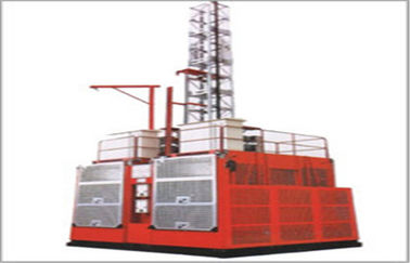 Κόκκινος χρωματισμένος ανελκυστήρας SC200/200 δομικού υλικού για τους ανελκυστήρες προσώπων